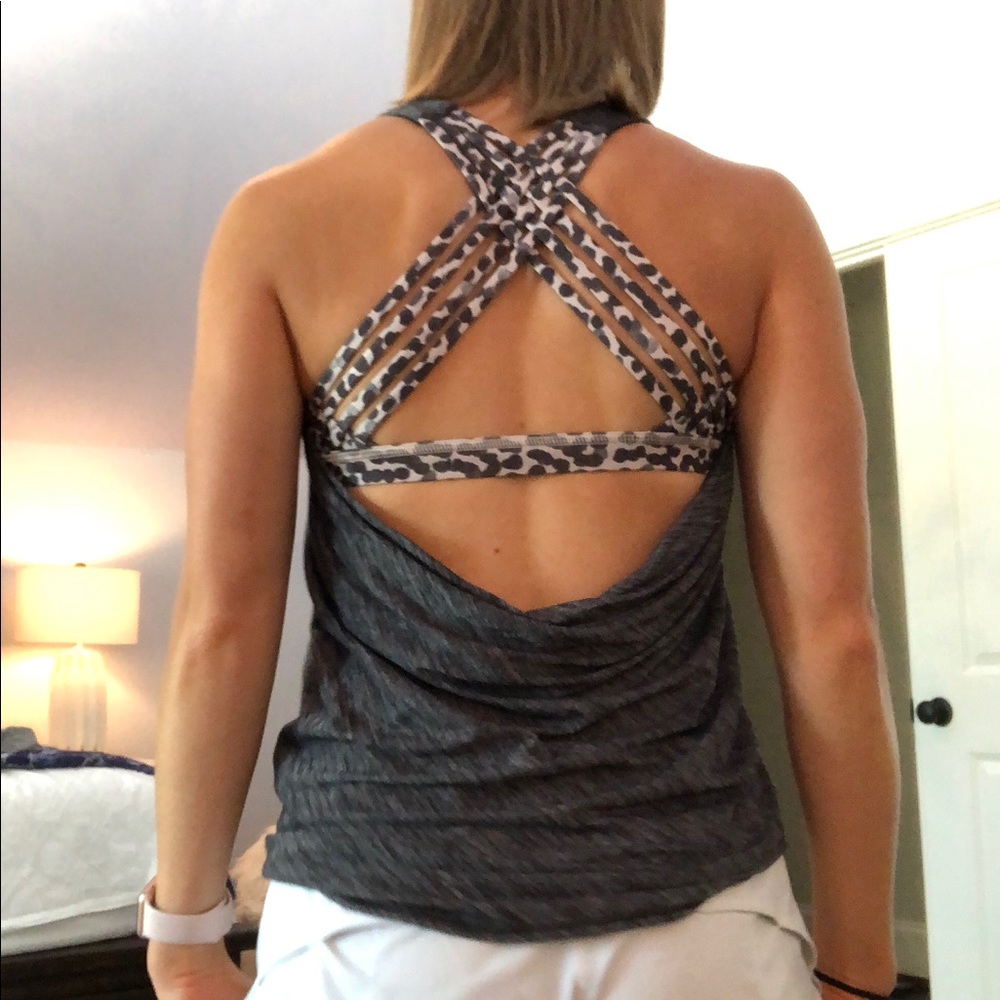 Lulu lemon workout tank with built in sports bra.